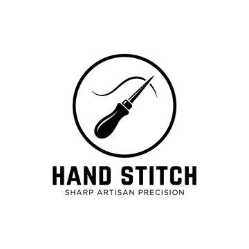 Artisan logo for bespoke tailoring, sewing, and traditional upholstery services.