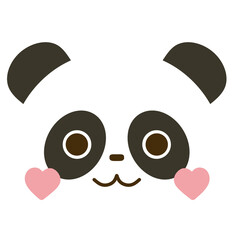 Cute Panda Character Illustration, Kawaii Bear Animal Icon © Mumtaz