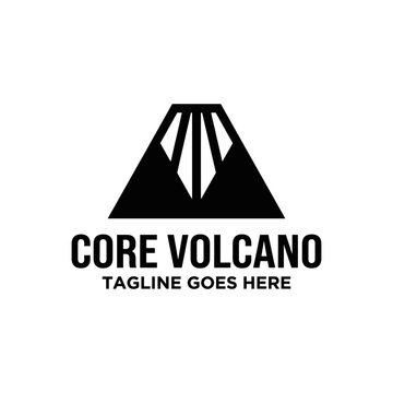 Strong triangular emblem representing pressure and internal energy. Suitable for mining or heavy industry.