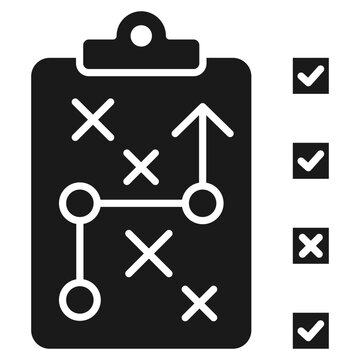 Planning Glyph Icon