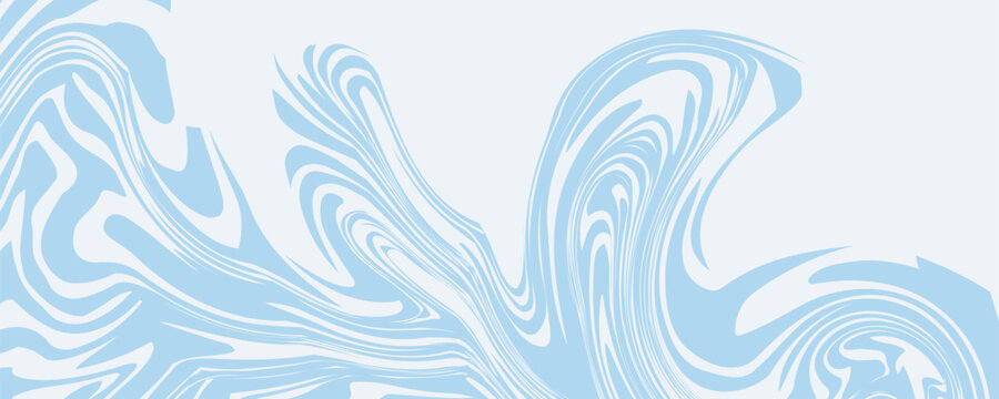 Abstract background seamless pattern with colorful waves. Trendy vector illustration in retro psychedelic style