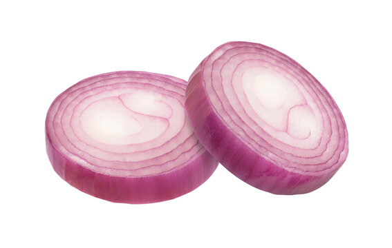 red onion isolated on white