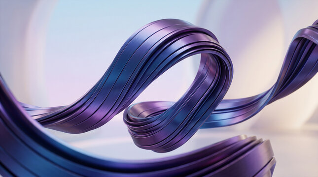 abstract colorful smokeDynamic infinity loop virtual environment graphic rendering