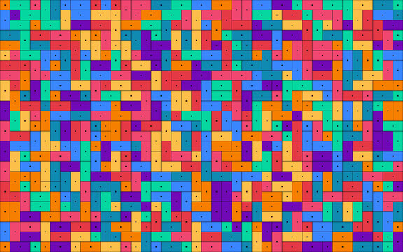 Random Dimer Domino Tiling Pastel Background