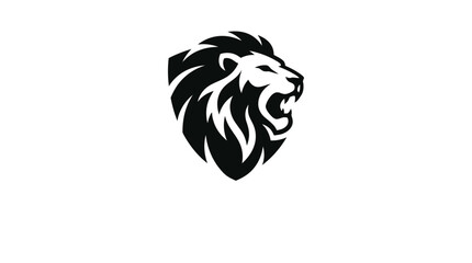 Lion Head Emblem Symbol Fierce Majestic Powerful Animal. © cuan