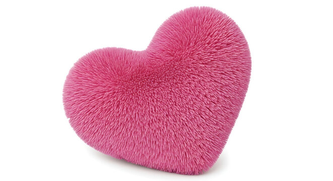 Pink glittery heart shape decoration