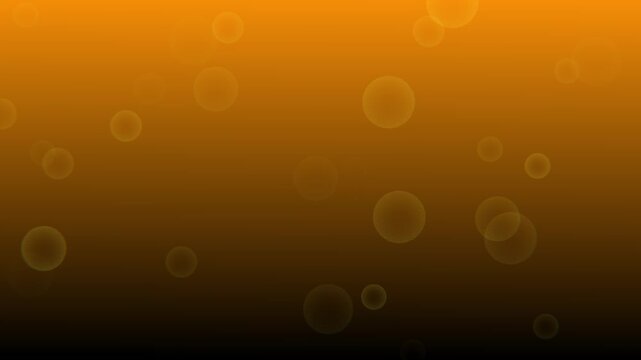 loop orange bubbles background