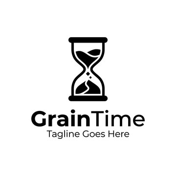 Hourglass symbol for time management services.