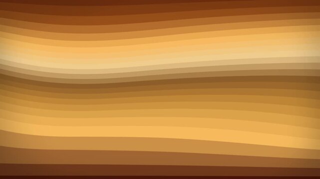 Warping 2D layered lines on animated gradient dark linear background dynamic abstract patterns and motion graphics shape design coloured texture wavy twisting visual effects golden browns