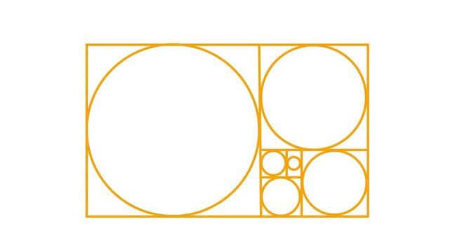 Golden Ratio Fibonacci Sequence Geometry Background,Mathematical Fibonacci Spiral Geometric  video,Abstract Golden Ratio Design with  Lines