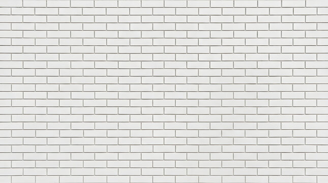 Clean white brick wall texture background with background architecture structure backdrop building material exterior interior construction industrial