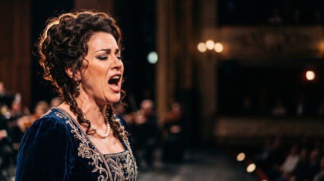 Opera Singer Performance Mid Note