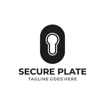 Simple black door hardware graphic for locksmiths and property security services.