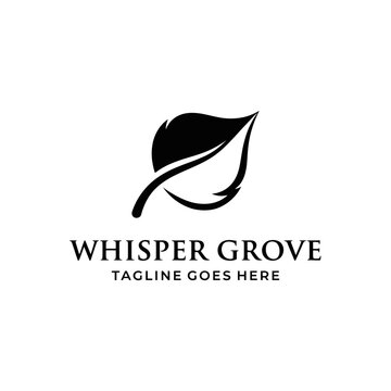 Clean vector leaf symbol for wellness, environment, or botanical brands.