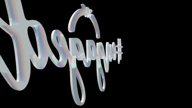 White engaged hashtag sign with a ring shape icon isolated on a clean black background for wedding