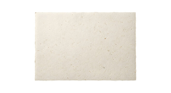 Square handmade deckle edge textured paper sheet