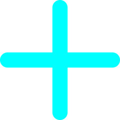 Obraz premium Aqua WhatsApp Add Plus Icon Isolated on Transparent Background PNG Chat Vector Symbol