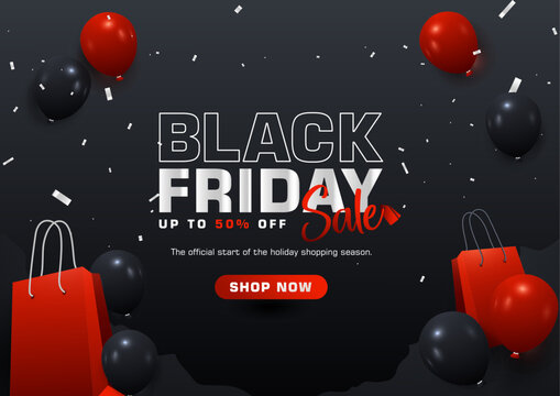 Modern flash sale promotional background for website banners and social media. Black Friday big sale headline icon, retail shopping discount offer badge, and marketing clearance flyer design.
