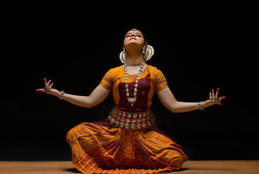 Odissi dancer striking a pose