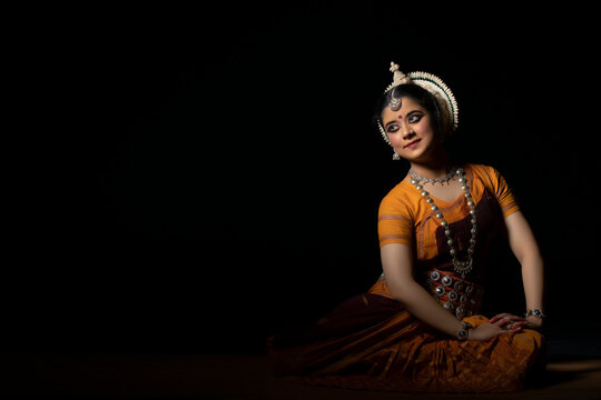 Odissi dancer striking a pose