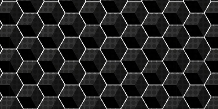 Business black vector cube triangle textile polka dots pattern retro floral metallic wallpaper design.