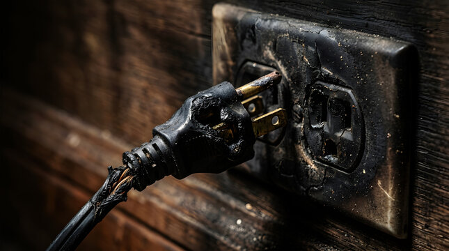 Close-up of a black metal padlock with rust and keyhole