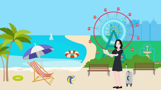 girl on the beach
