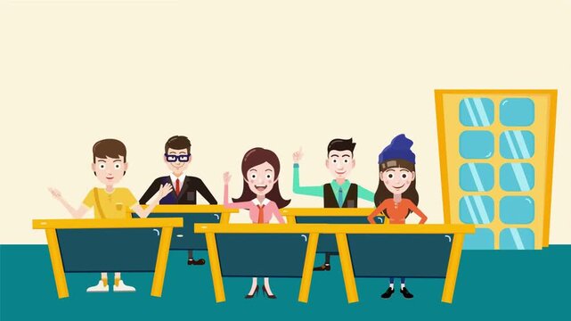 school children drawing