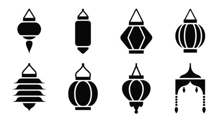 Fototapeta premium Decorative lanterns for festive celebrations. Elegant hanging light fixtures for holiday decor.