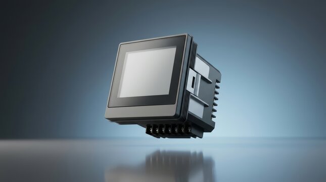 VAR meter 3D render reactive power measurement instrument for electrical analysis substations and industrial energy systems
