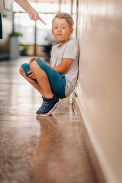 Child feeling guilty receiving punishment from parent