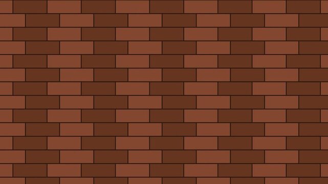 Classic Brown Brick Wall Texture Seamless Loop