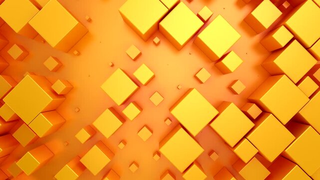 Background of Cubes. Abstract motion, loop, two color, 3d rendering, 4k resolution
