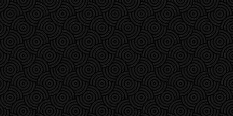 Fototapeta premium Overlapping black abstract cover paper repeating. overlap fabric floral ornament fashion. vector diamond pattern creative textile design. seamless clothing decoration background.