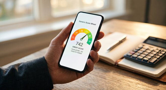Mobile app score: instant decisioning, prequalification, credit limit, APR based on score and DTI.