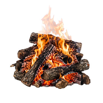 Firewood burning stack ,png