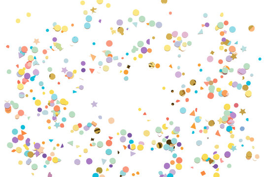 Colorful Confetti Falling