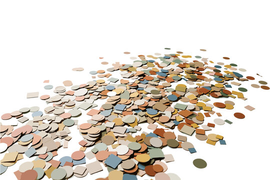 Scattered Confetti Shapes