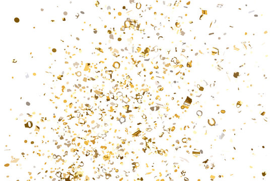 Golden Confetti Explosion