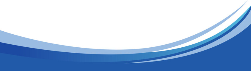 Obraz premium Blue Business Wave Footer