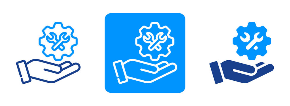 Technical Suppor Icon In Dual Tone Style
