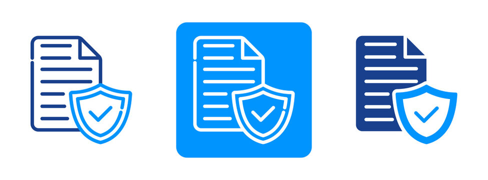 Database Security Icon In Dual Tone Style