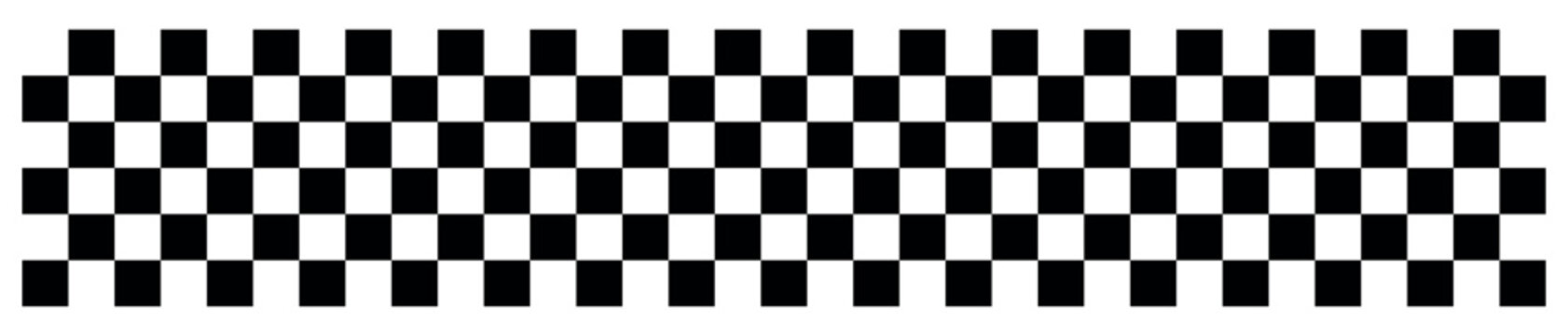 Checkered border pattern. Seamless geometric stripe texture for decorative borders, website headers, packaging, textile printing, wallpaper, background decoration, branding materials and graphic desig