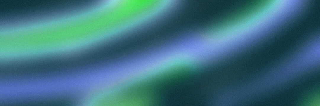 Abstract blurred background, with soft gradients, of light green, and periwinkle blue, colors featuring a, grainy texture and, smooth flowing light waves