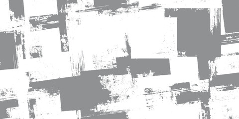 Fototapeta premium Bold abstract grunge vector background featuring overlapping grey rectangular blocks and geometric collage elements.