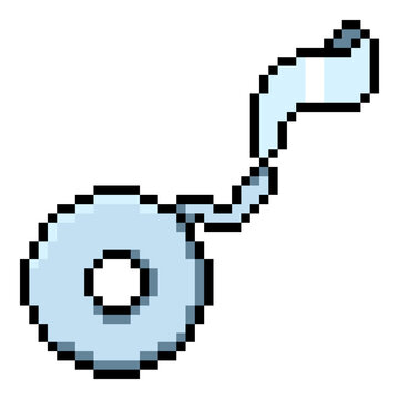 Vector Toilet Paper Pixel Art Icon