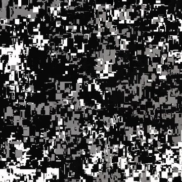 Pixelated Black White Digital Noise Pattern