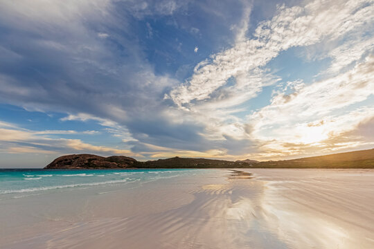 Sandy beach at sunset, Western Australia