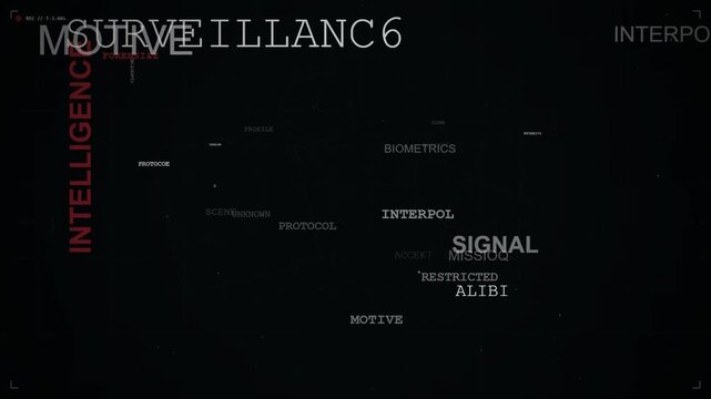 Cinematic Crime Investigation Typography Title Sequence Background