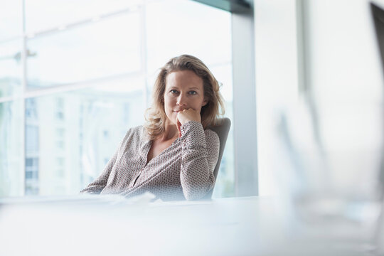 Confident businesswoman in office